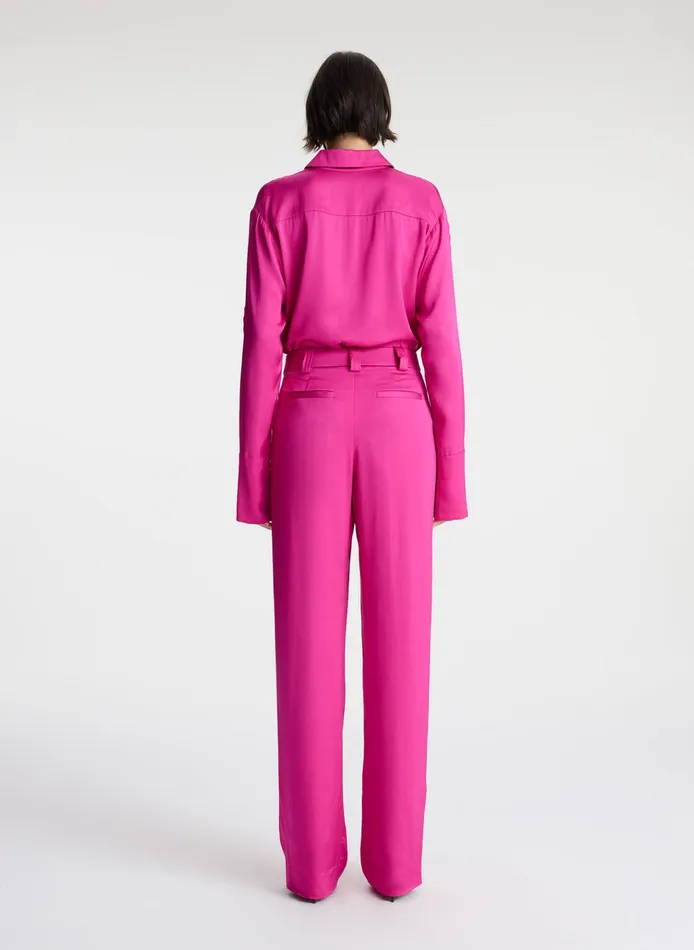 Women Sets ALC Haven Scalloped Satin Top Disco Pink