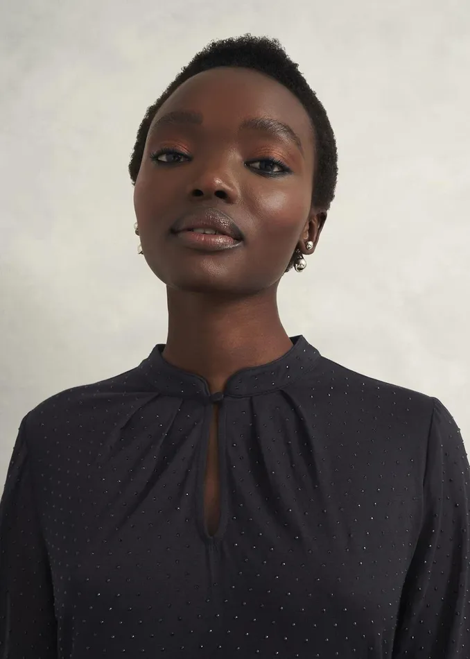 Women Shanice Sparkle Top Hobbs Navy Hobbs Tops
