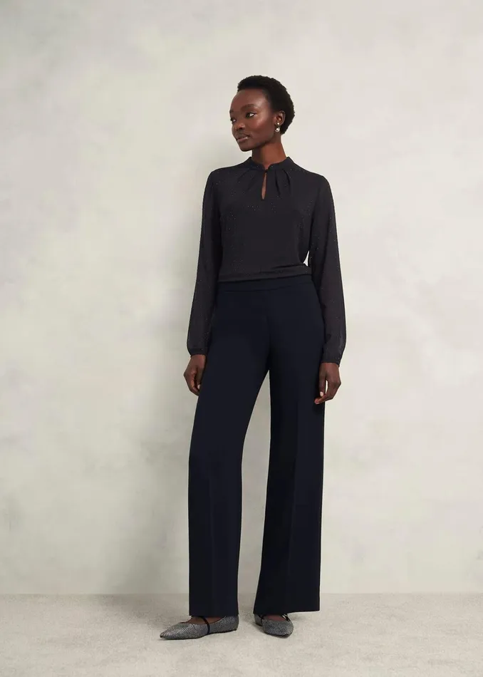 Women Shanice Sparkle Top Hobbs Navy Hobbs Tops