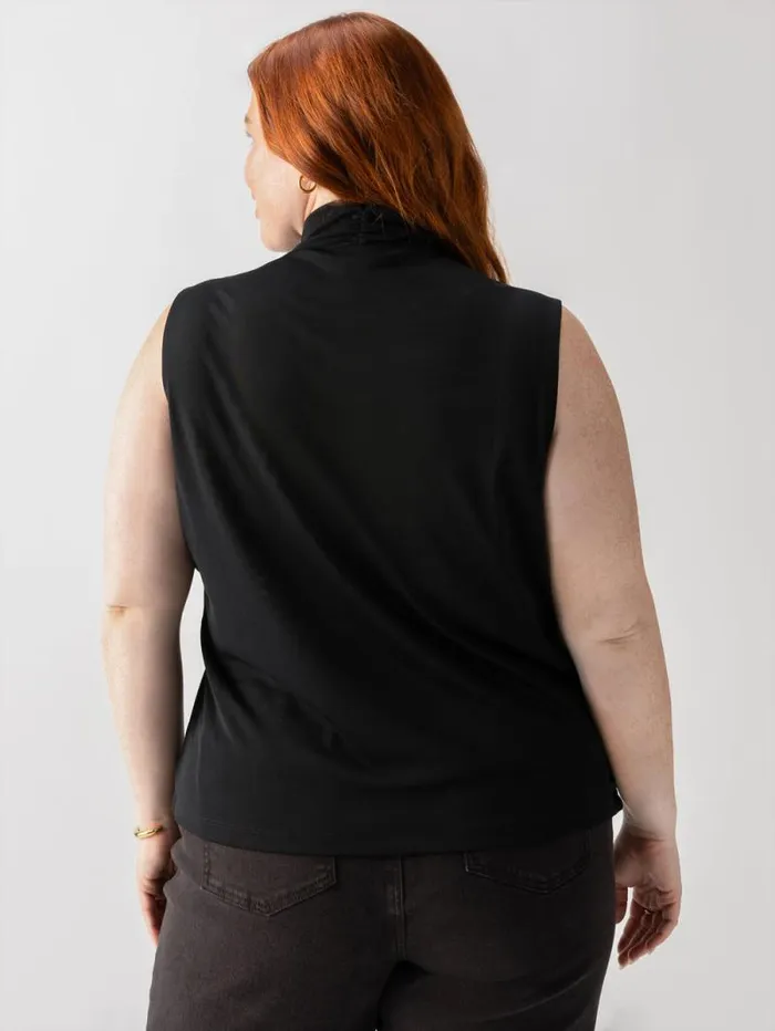 Women Shirred Neck Mesh Tank Black Inclusive Collection Sanctuary Clothing Tees and Tops Women Shirred Neck Mesh Tank Black Inclusive Collection Sanctuary Clothing Tees and Tops