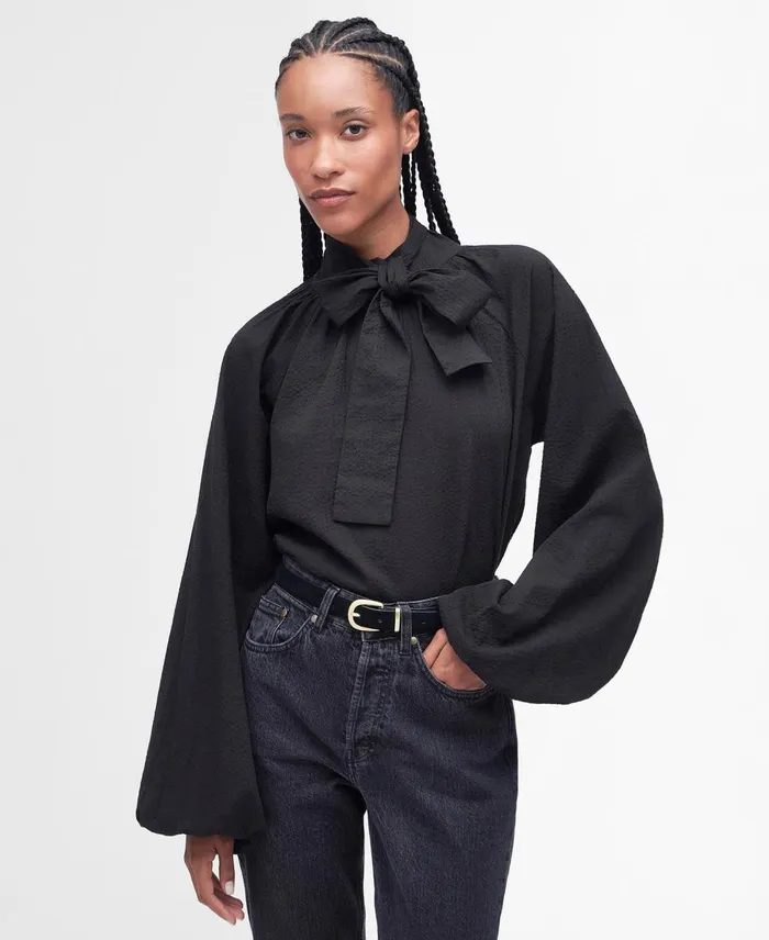 Women Shirts and Blouses Barbour Alberta Blouse Classic Black