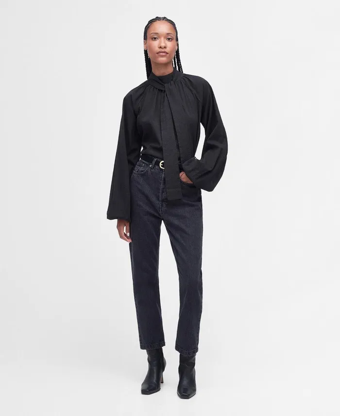 Women Shirts and Blouses Barbour Alberta Blouse Classic Black Women Shirts and Blouses Barbour Alberta Blouse Classic Black