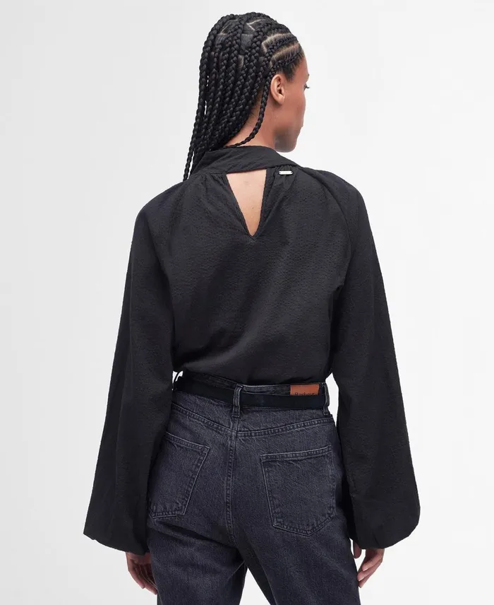 Women Shirts and Blouses Barbour Alberta Blouse Classic Black Women Shirts and Blouses Barbour Alberta Blouse Classic Black