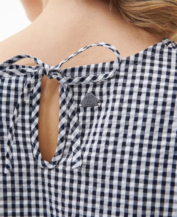 Women Shirts and Blouses Barbour Thistle Top Navy Check Women Shirts and Blouses Barbour Thistle Top Navy Check