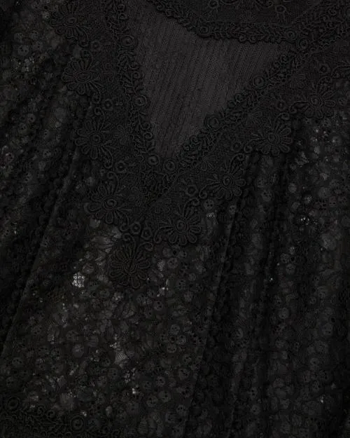 Women Shirts and Tops The Kooples Black Lace Top Black