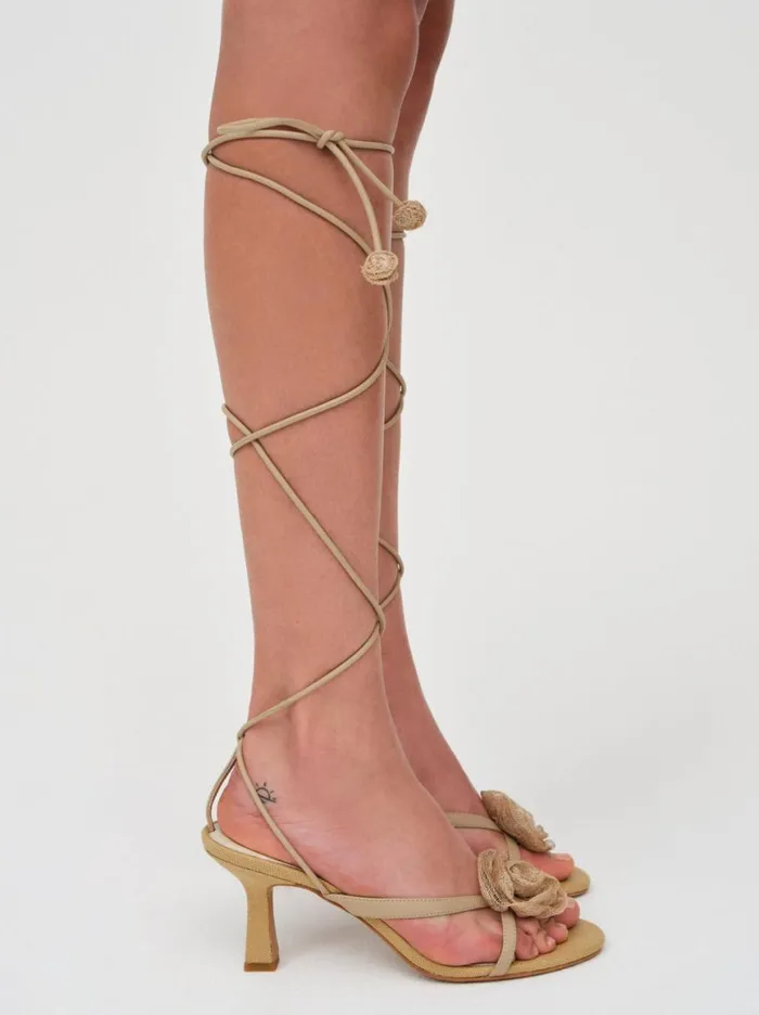 Women Shoes For Love and Lemons Amora Heel Neutral