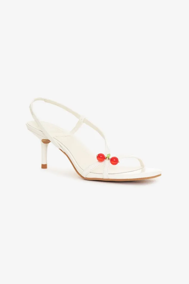 Women Shoes For Love and Lemons Cerise Heel White