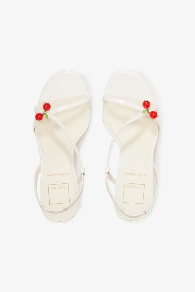 Women Shoes For Love and Lemons Cerise Heel White
