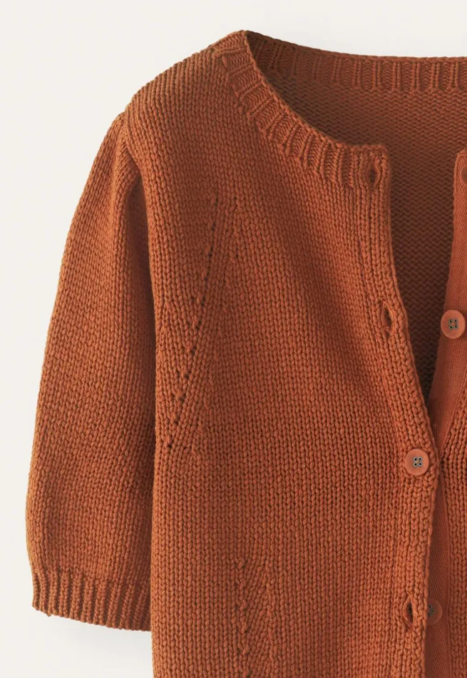 Women Shortsleeve Cardigan Copper Poetry Fashion Cardigans