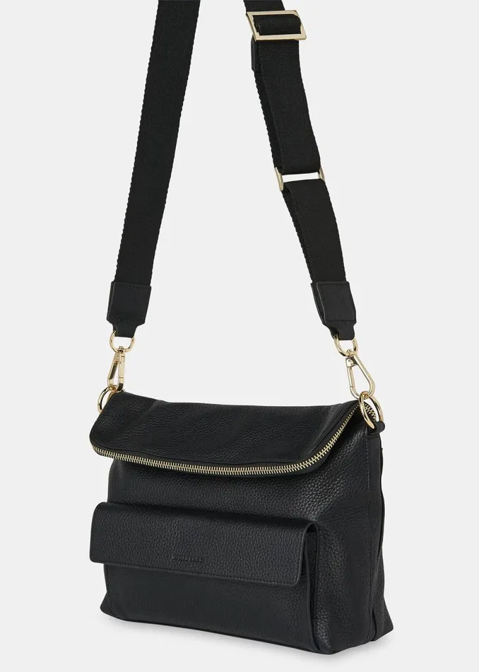 Women Shoulder Bags and Tote Bags Whistles Black Vida Crossbody Bag