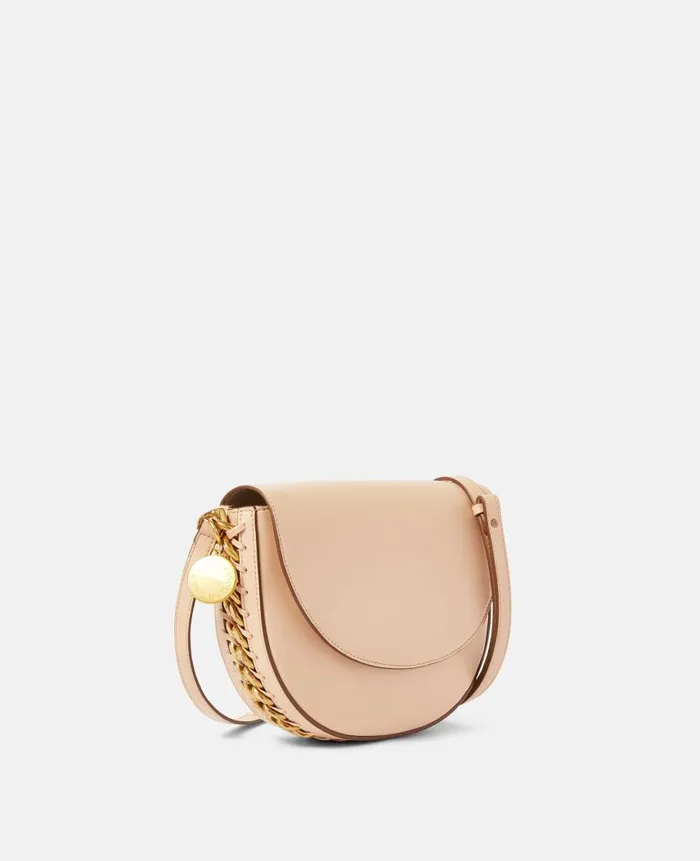 Women Shoulder Bags Stella McCartney Frayme Medium Flap Shoulder Bag Powder