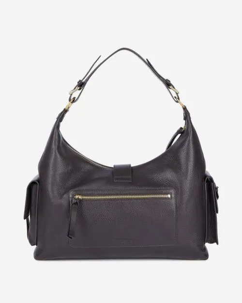 Women Shoulder Bags The Kooples Brown Leather Amelia Xl Bag Brown
