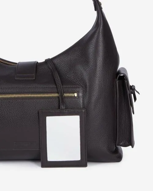 Women Shoulder Bags The Kooples Brown Leather Amelia Xl Bag Brown