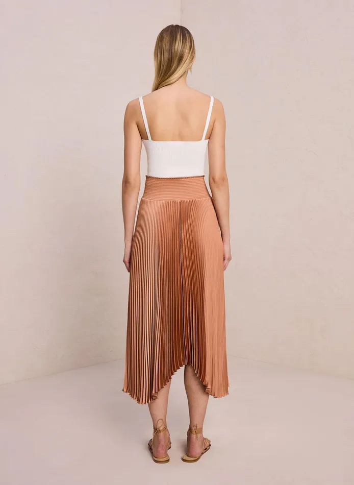 Women Skirts ALC Sonali Satin Pleated Skirt Torta