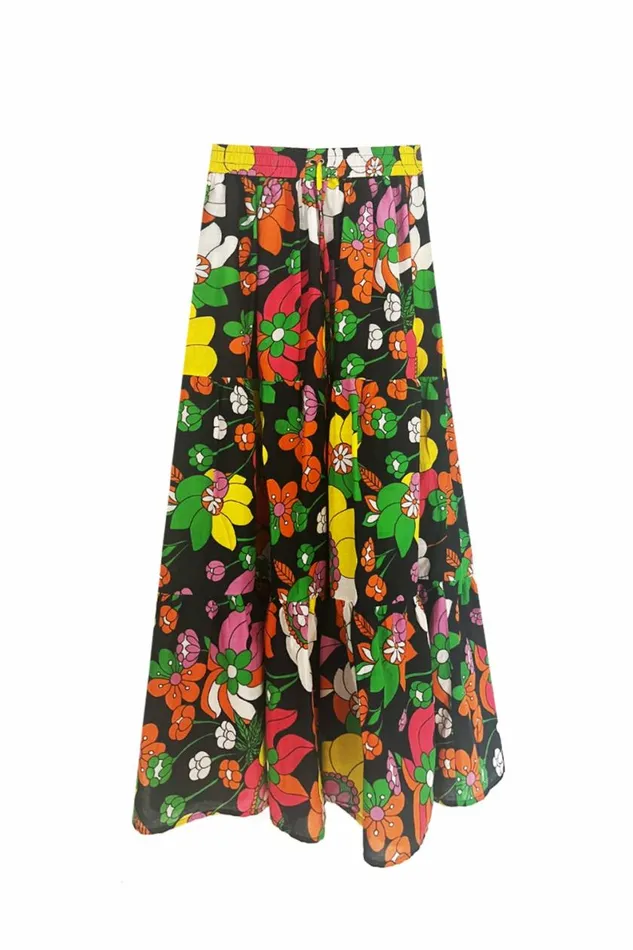 Women Skirts DODO BAR OR Batia Skirt Melissa Black Print