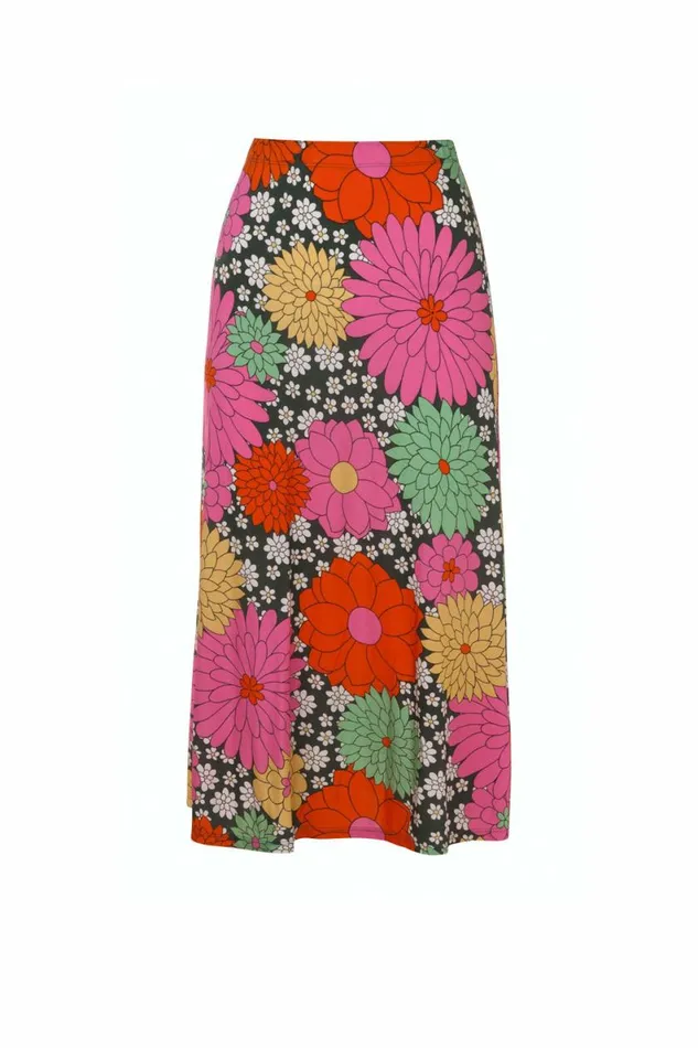 Women Skirts DODO BAR OR Odetta Skirt Nelly Green Print