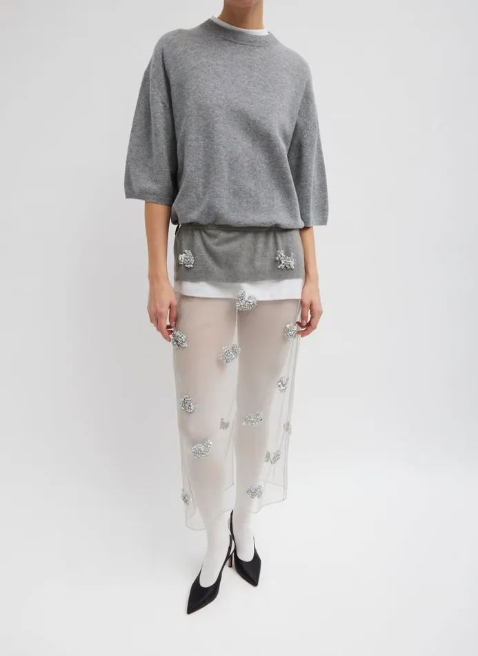 Women Skirts Tibi Artemis Slip Skirt Silver Multi