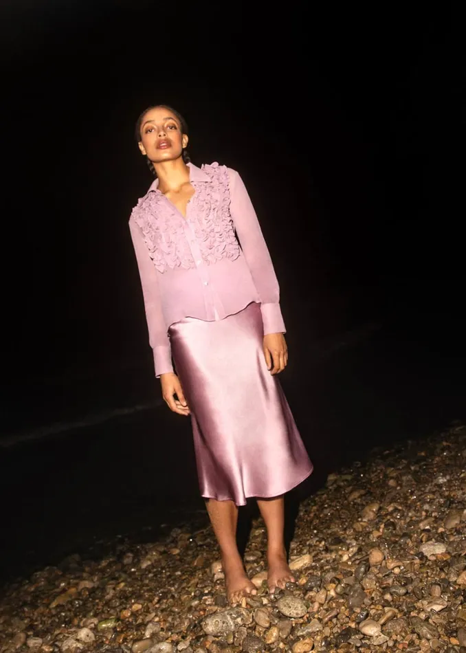 Women Skirts Whistles Lilac Hai Bias Skirt