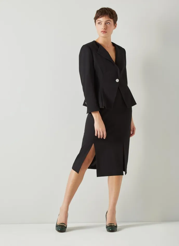 Women Sky Black Crepe Pencil Skirt With LENZING ECOVERO Viscose Black LKBennett Skirts Women Sky Black Crepe Pencil Skirt With LENZING ECOVERO Viscose Black LKBennett Skirts