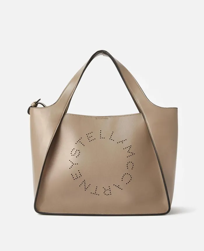 Women Stella Icons Stella McCartney Logo Crossbody Tote Bag Moss