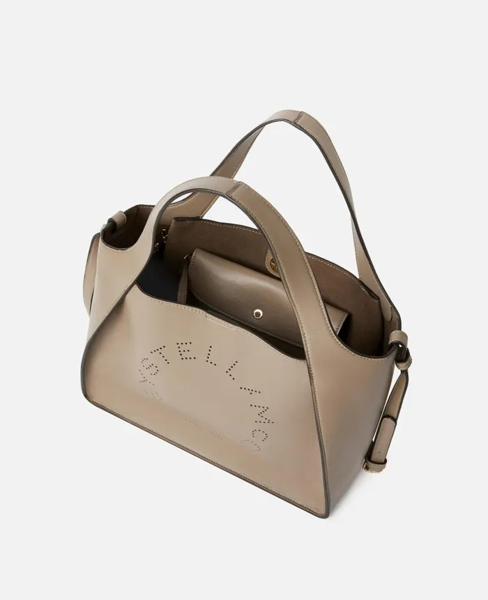 Women Stella Icons Stella McCartney Logo Crossbody Tote Bag Moss