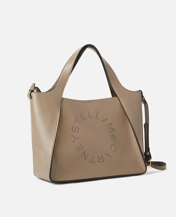 Women Stella Icons Stella McCartney Logo Crossbody Tote Bag Moss