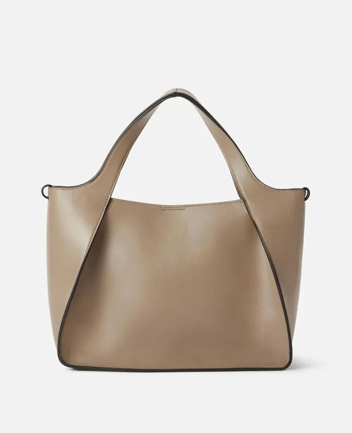 Women Stella Icons Stella McCartney Logo Crossbody Tote Bag Moss