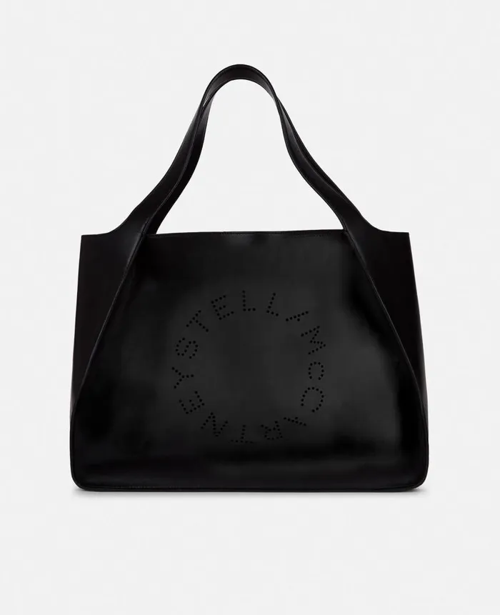 Women Stella Icons Stella McCartney Logo Tote Bag Black