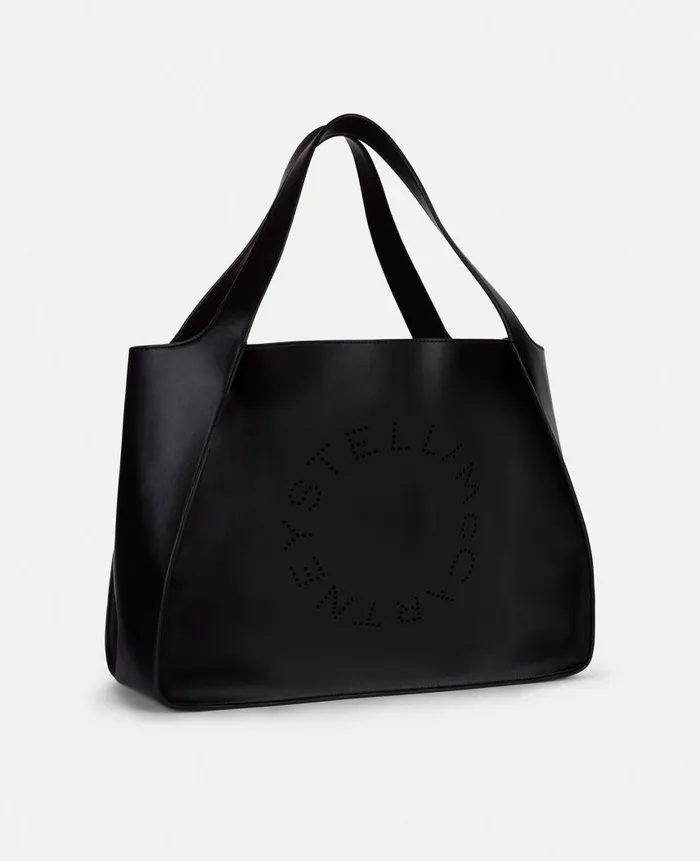 Women Stella Icons Stella McCartney Logo Tote Bag Black