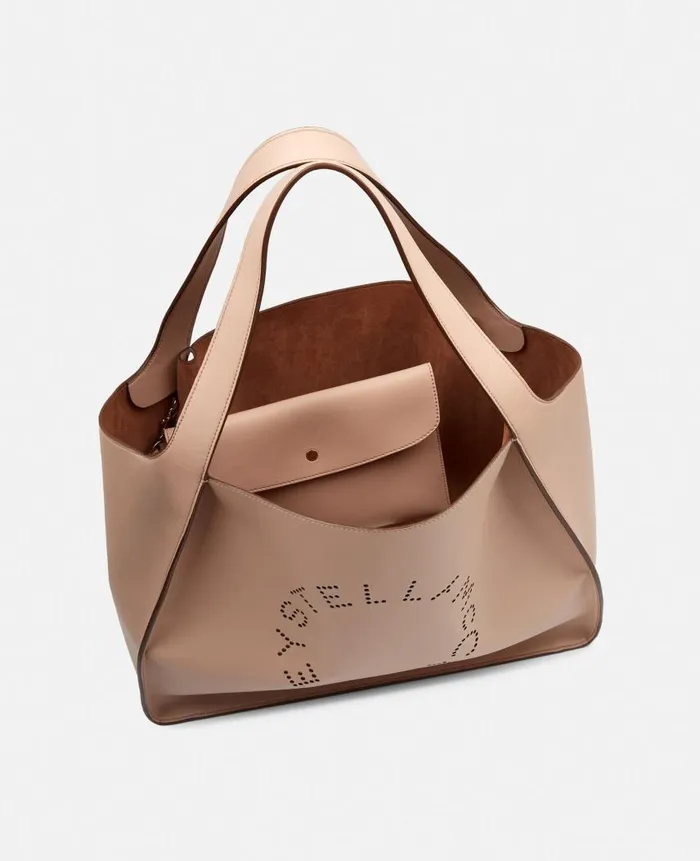 Women Stella Icons Stella McCartney Logo Tote Bag Powder