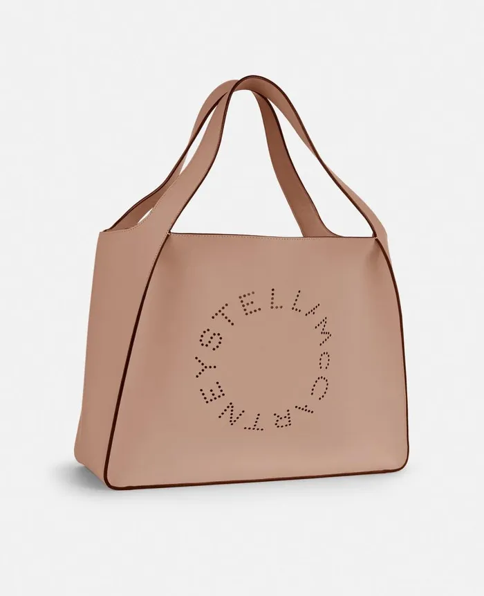 Women Stella Icons Stella McCartney Logo Tote Bag Powder