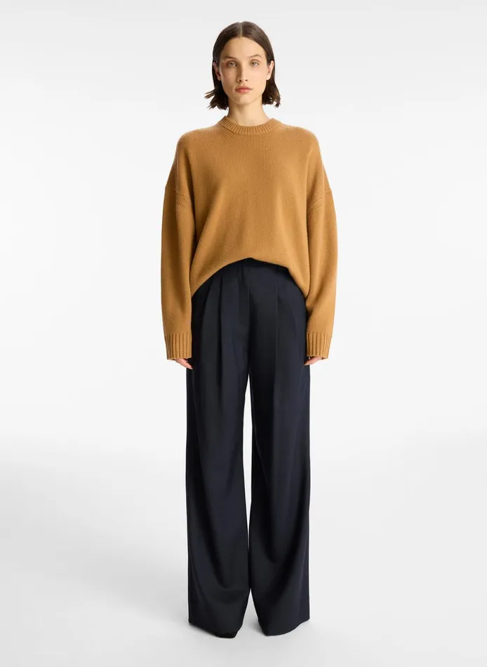 Women Sweaters ALC Ayden Wool Cashmere Sweater Butter Brown