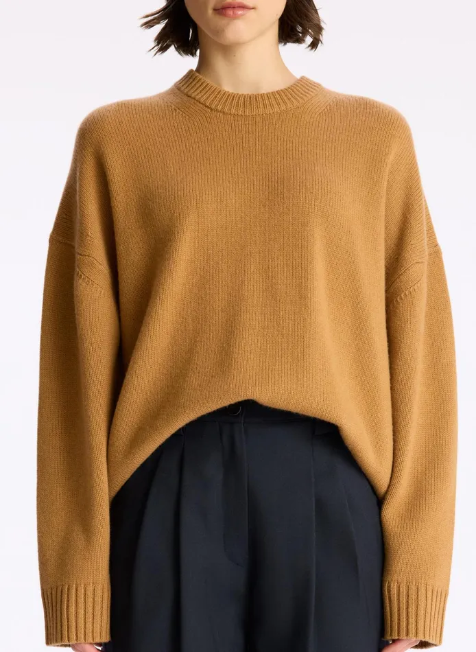 Women Sweaters ALC Ayden Wool Cashmere Sweater Butter Brown