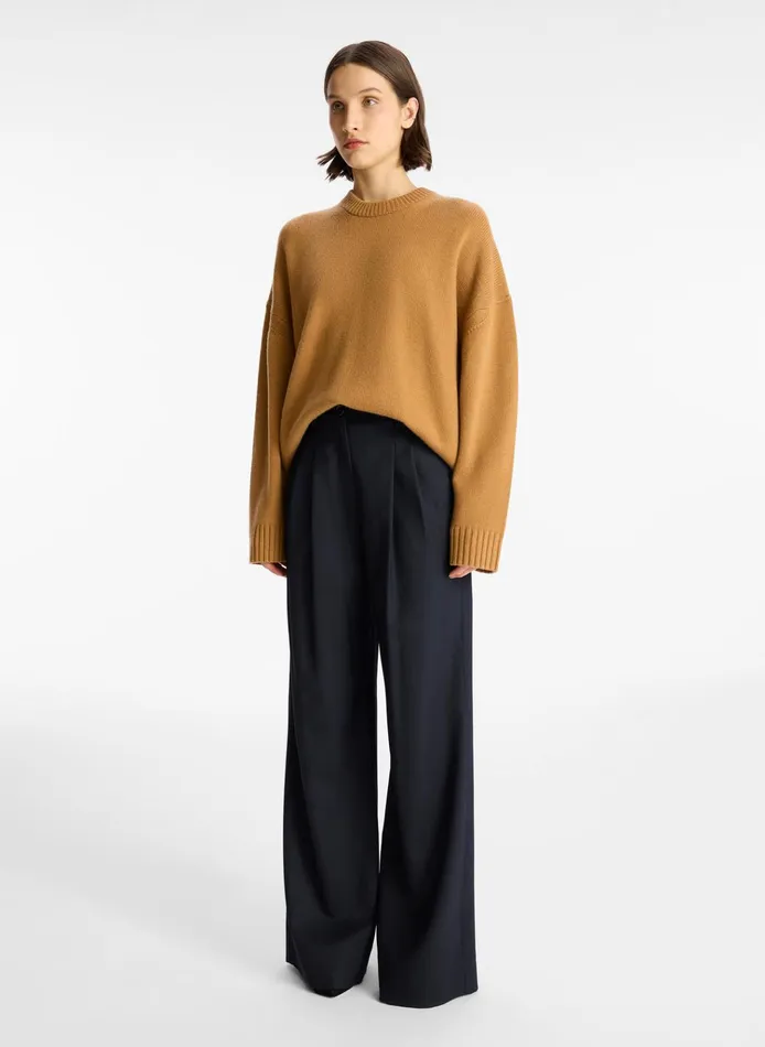 Women Sweaters ALC Ayden Wool Cashmere Sweater Butter Brown