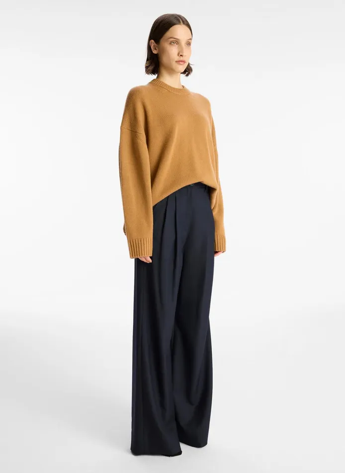 Women Sweaters ALC Ayden Wool Cashmere Sweater Butter Brown