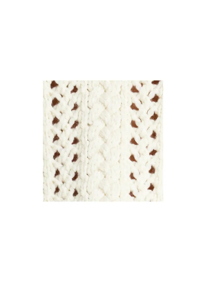 Women Sweaters ALC Chandler Cotton Cable Sweater Off White