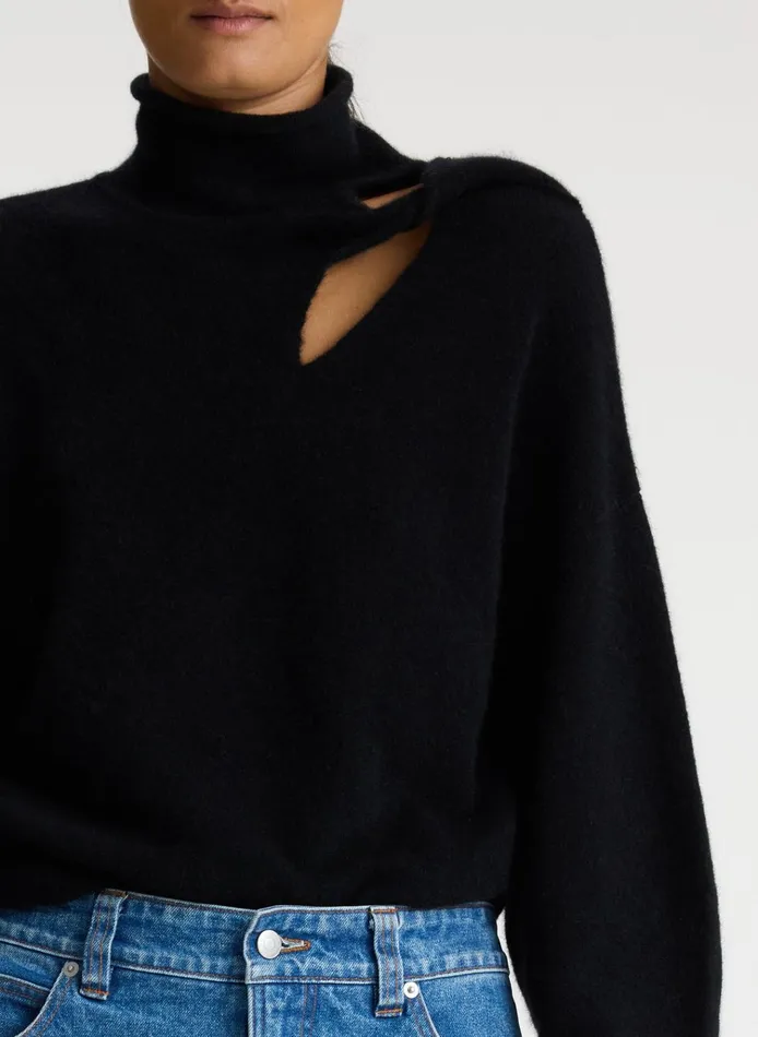 Women Sweaters ALC Jensen Wool Sweater Black