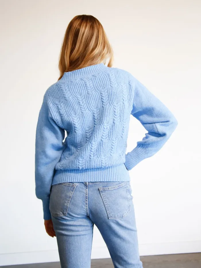 Women Sweaters Able Lindsey Cable Pullover Sweater Taupe