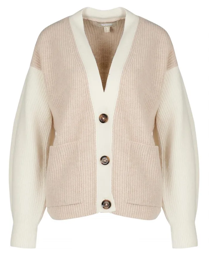 Women Sweaters and Knitwear Barbour Alexandria Cardigan Neutral Women Sweaters and Knitwear Barbour Alexandria Cardigan Neutral