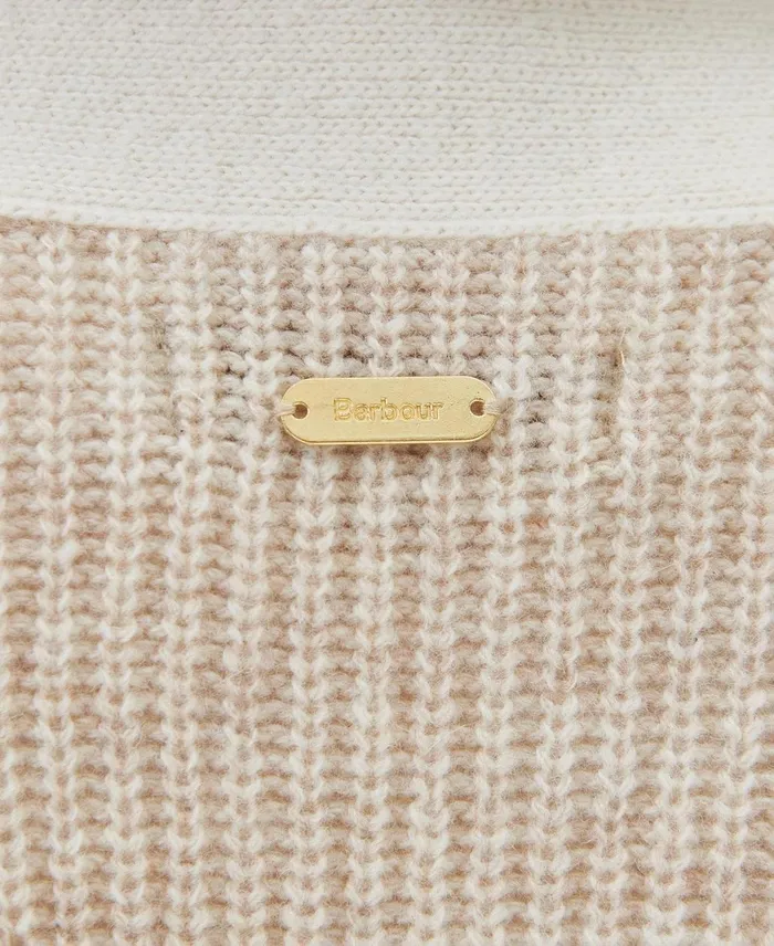 Women Sweaters and Knitwear Barbour Alexandria Cardigan Neutral Women Sweaters and Knitwear Barbour Alexandria Cardigan Neutral