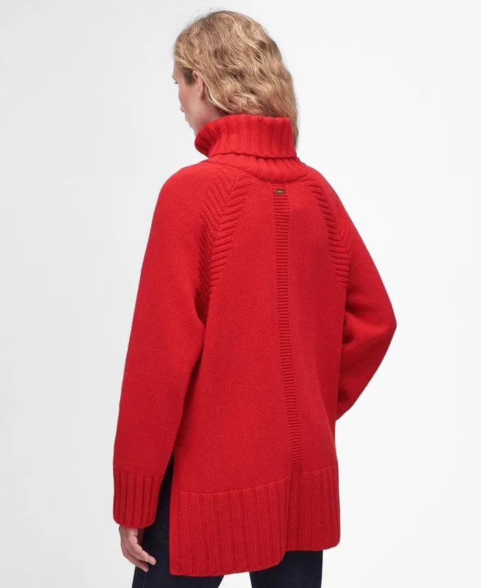 Women Sweaters and Knitwear Barbour Norma Knitted Jumper Blaze Red Women Sweaters and Knitwear Barbour Norma Knitted Jumper Blaze Red