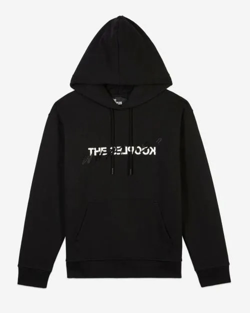 Women Sweatshirts The Kooples Black What Is Hoodie With Rhinestones Black