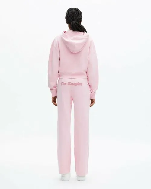 Women Sweatshirts The Kooples Pink Logo Hooded Sweatshirt Lila
