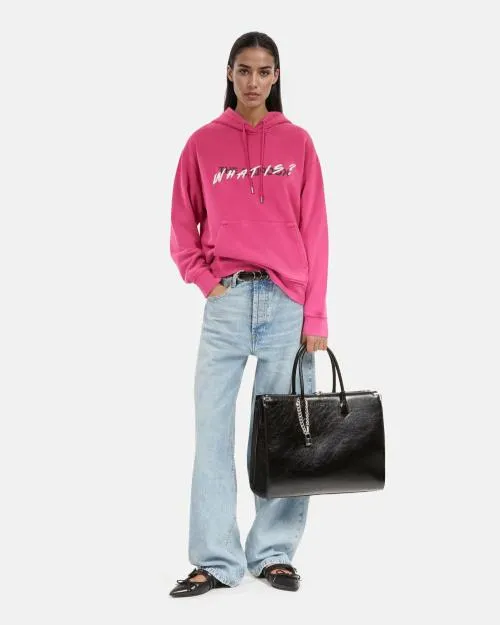 Women Sweatshirts The Kooples Pink What Is Hooded Sweatshirt Fushia