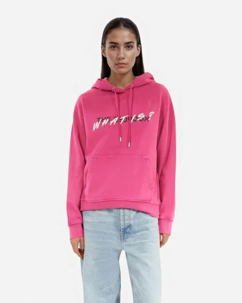 Women Sweatshirts The Kooples Pink What Is Hooded Sweatshirt Fushia