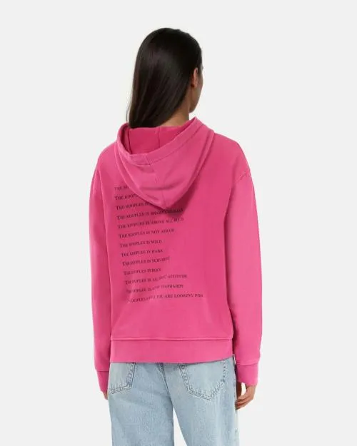 Women Sweatshirts The Kooples Pink What Is Hooded Sweatshirt Fushia