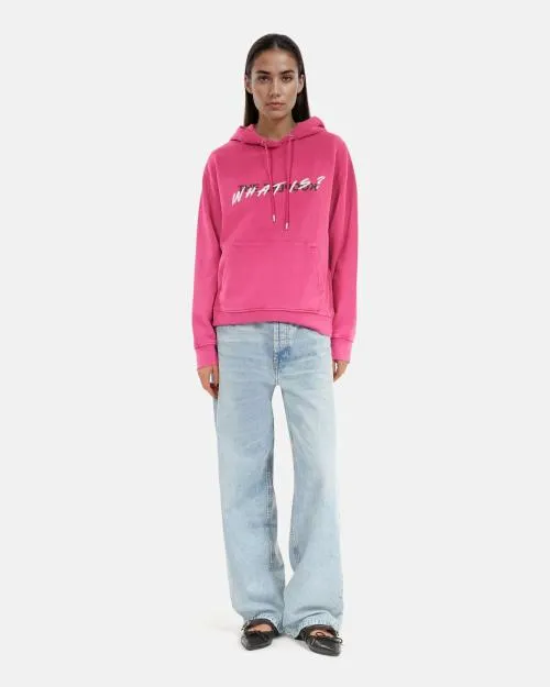 Women Sweatshirts The Kooples Pink What Is Hooded Sweatshirt Fushia