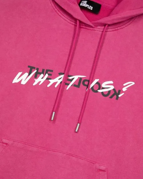 Women Sweatshirts The Kooples Pink What Is Hooded Sweatshirt Fushia