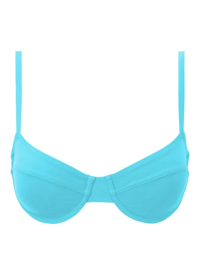 Women Swim ALC Dylan Bikini Top Light Cerulean