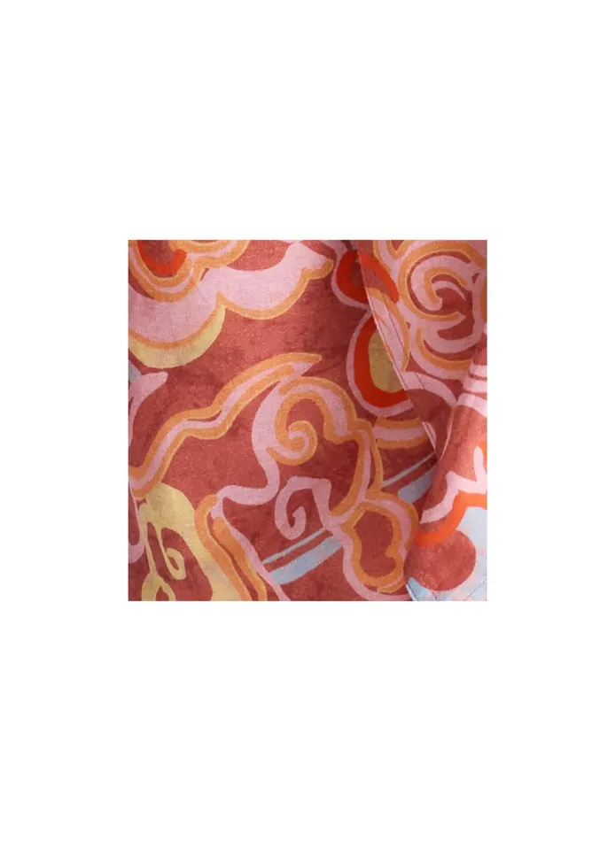 Women Swim ALC Serra Sarong Baked Clay Multi